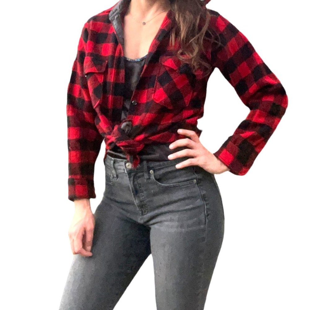 Vtg Woolrich Flannel Shacket - image 1